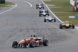 Saturday's FIA Formula 3 European Championship races saw Michael Lewis finish 15th and 20th, respectively.