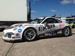 The No. 98 Competition Motorsports/Curb-Agajanian Porsche GT3 Cup car had a successful first event of the 2014 season at Sebring International Raceway under the skilled driving talent of American Michael Lewis.