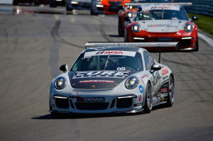 The Competition Motorsports team has consistently prepared a front-running car for Michael Lewis all season. Here, Michael leads a line of competitors at New York's Watkins Glen International.