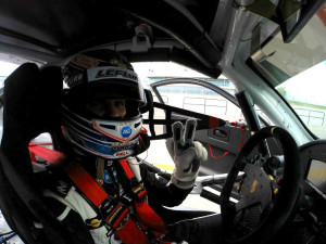 Michael is relaxed in his No. 98 Competition Motorsports/Curb-Agajanian Porsche 911 before heading onto the 2.459-mile track at Canadian Tire Motorsport Park.