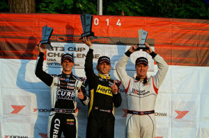 Michael Lewis claimed his fourth podium of the race season by finishing in second on Saturday, August 9, 2014, at Road America.