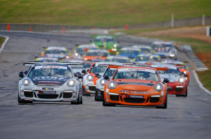 Michael Lewis set the No. 98 Competition Motorsports/Curb-Agajanian Porsche 911 in second starting position for the final two rounds of the season at Road Atlanta.