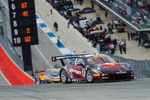 As the PWC field battled for positions throughout Race 1, Michael Lewis drove a clean race and brought the No. 41 EFFORT Racing/Curb-Agajanian Porsche 911 GT3 R to the finish line in 7th place.