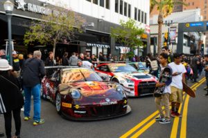 Southern California race fans were able to see Michael's No. 41 Porsche 911 GT3 R up close as it was on display in Long Beach prior to Round 5 of the Pirelli World Challenge.