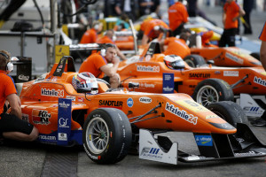 Michael Lewis and his kfzteile24 Mücke Motorsport teammates prepare to qualify at Hockenheim on Friday, October 18.