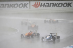 Rain did not dampen Michael Lewis's plans to finish the last race of the 2013 season strong. He started Sunday's Race 3 in 16th, but moved through the field to end his day in 10th.