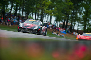 Round 6 of the Pirelli World Challenge proved eventful for Michael Lewis, who started P3, but unfortunately, a cut tire took him out of the race on the last lap.