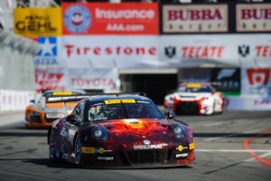 Michael Lewis drove a clean race at his home event and brought the No. 41 EFFORT Racing / Curb-Agajanian Porsche 911 GT3 R to the finish line in 6th position.