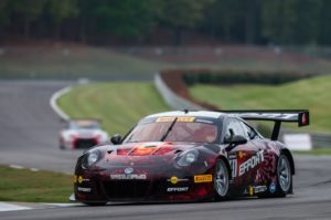 Michael Lewis qualified third in the No. 41 EFFORT Racing / Curb-Agajanian Porsche 911 GT3 R for Round 6 of the Pirelli World Challenge.