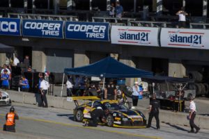 Mandatory driver changes are part of the SprintX format. Here, Michael Lewis swaps driving duties with Preston Calvert. They went on to finish Round 5 in 5th position.